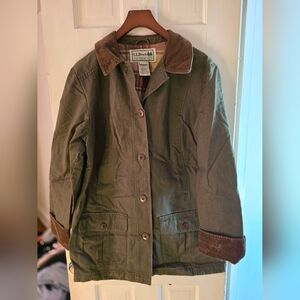 L.L. Bean Adirondak Barn Coat Flannel Lined
